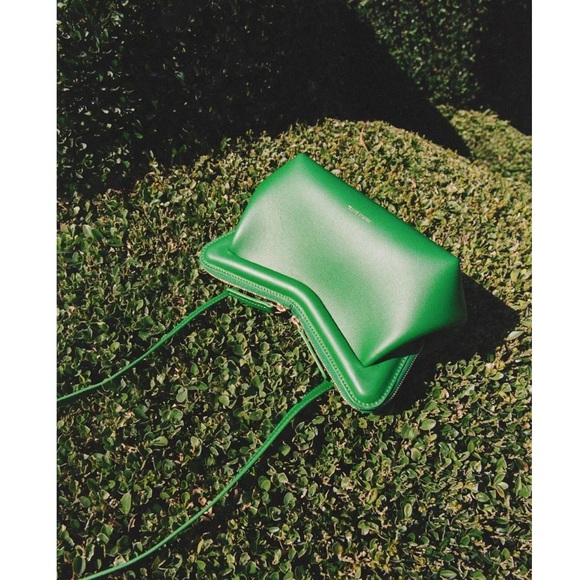 Mansur Gavriel Mini M Frame Convertible Crossbody Bag NWT Grass Green - Picture 8 of 15